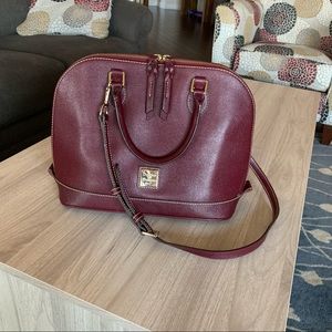 Dooney and Bourke Zip Zip Satchel - Burgundy *Hard to find Color!*